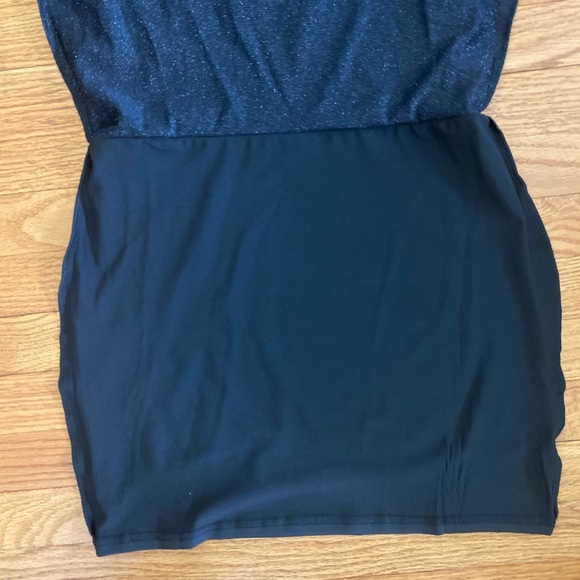 Shein Dress Women’s Petite Large Black Bodycon, One Shoulder NWOT - Picture 5 of 8